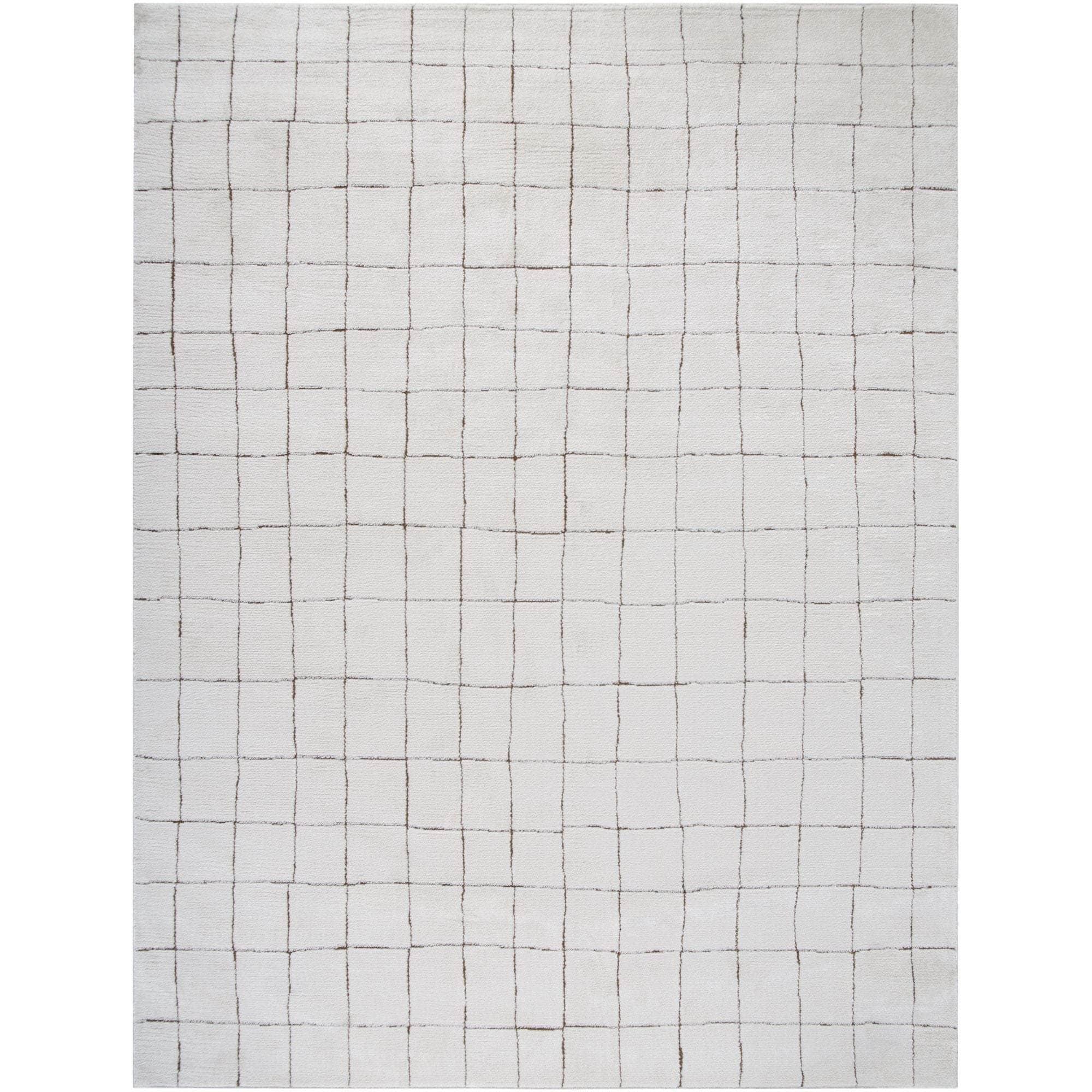Machine Woven PNWCS-2300 Ivory, Brown Rugs #color_ivory, brown