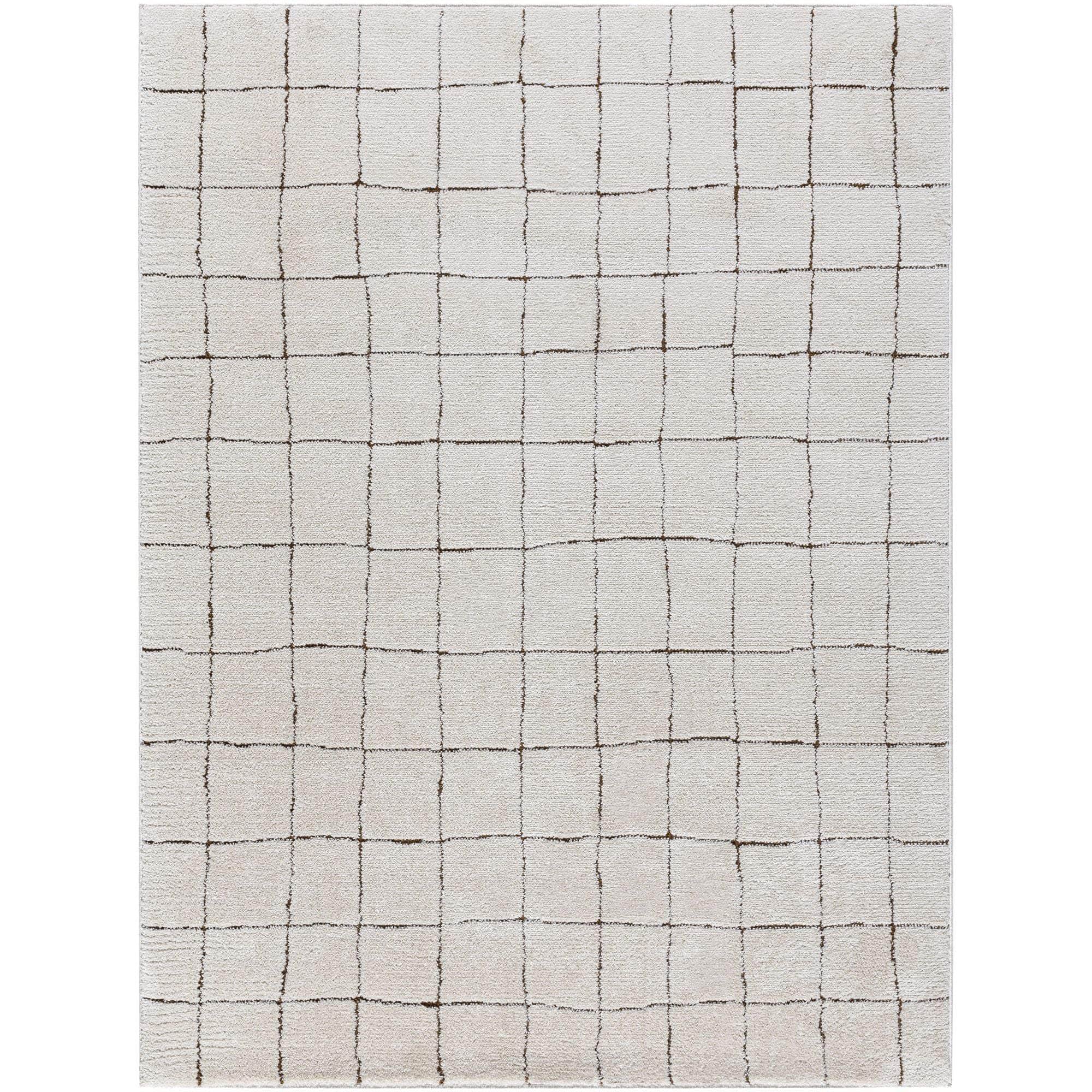 Machine Woven PNWCS-2300 Ivory, Brown Rugs #color_ivory, brown
