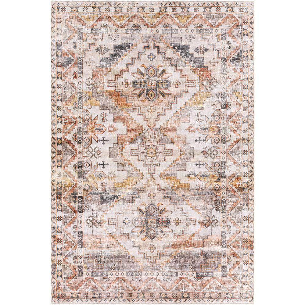Machine Woven RGE-2309 Ivory, Mustard Rugs #color_ivory, mustard