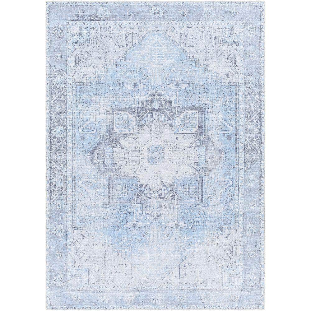 Machine Woven AML-2362 Light Blue, Ice Blue Rugs #color_light blue, ice blue