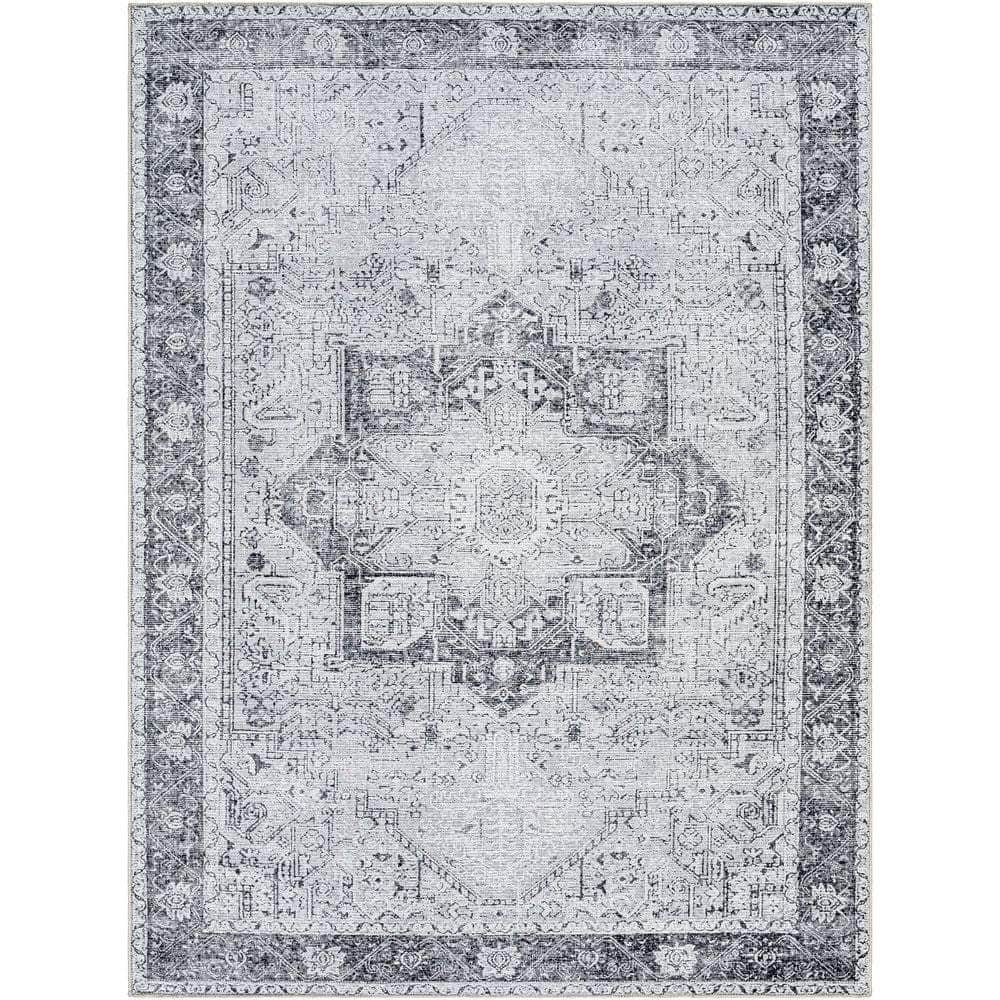 Machine Woven AML-2361 Light Gray, Lavender Rugs #color_light gray, lavender