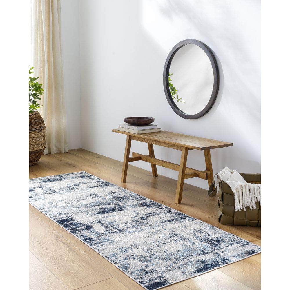 Machine Woven LVR-2313 Ink Blue, Navy Rugs #color_ink blue, navy