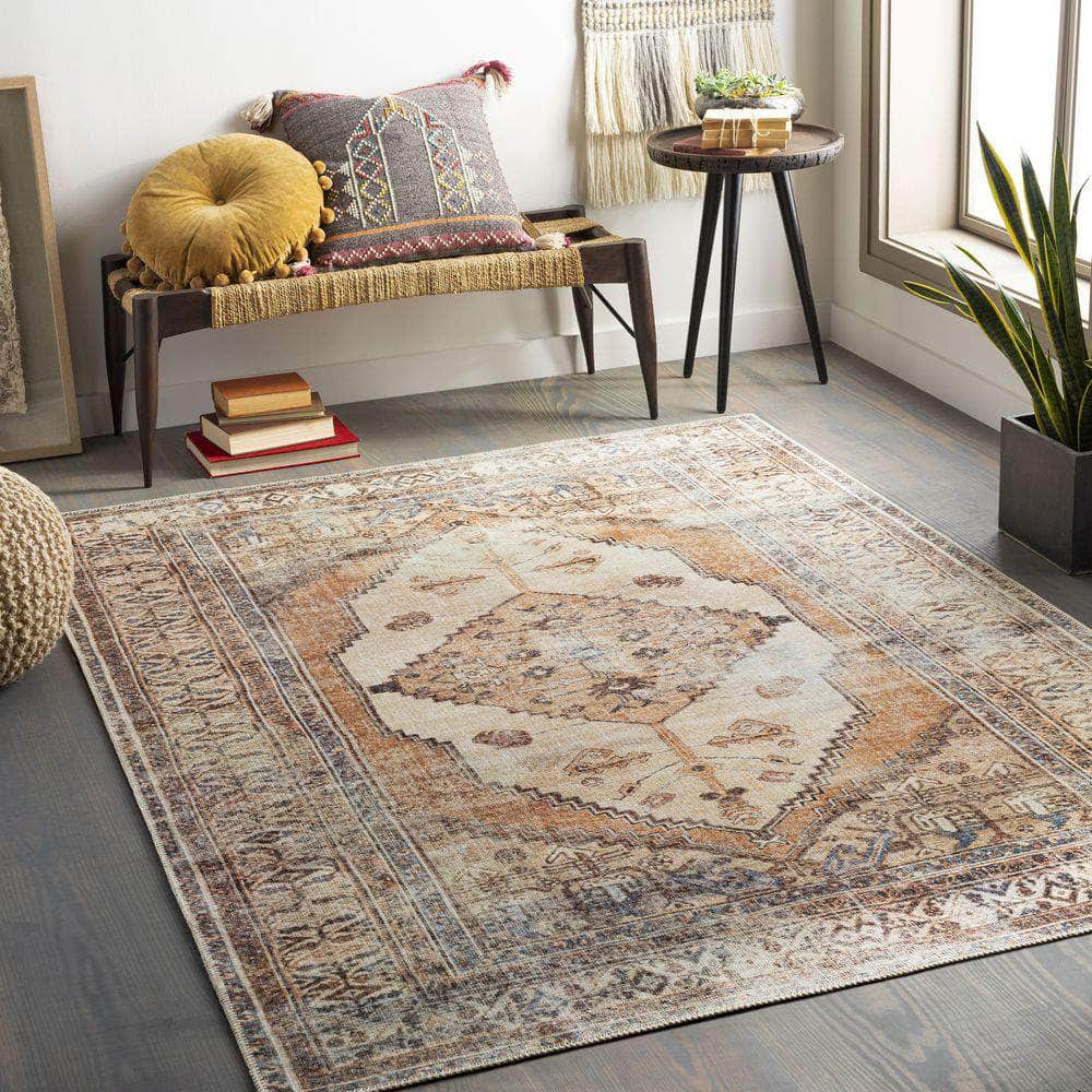 Machine Woven AML-2312 Tan, Light Gray Rugs #color_tan, light gray