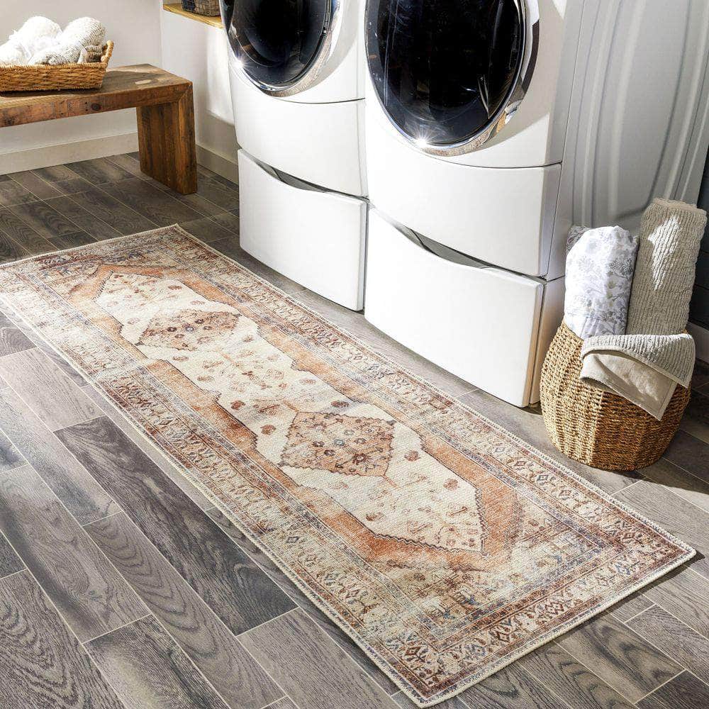 Machine Woven AML-2312 Tan, Light Gray Rugs #color_tan, light gray