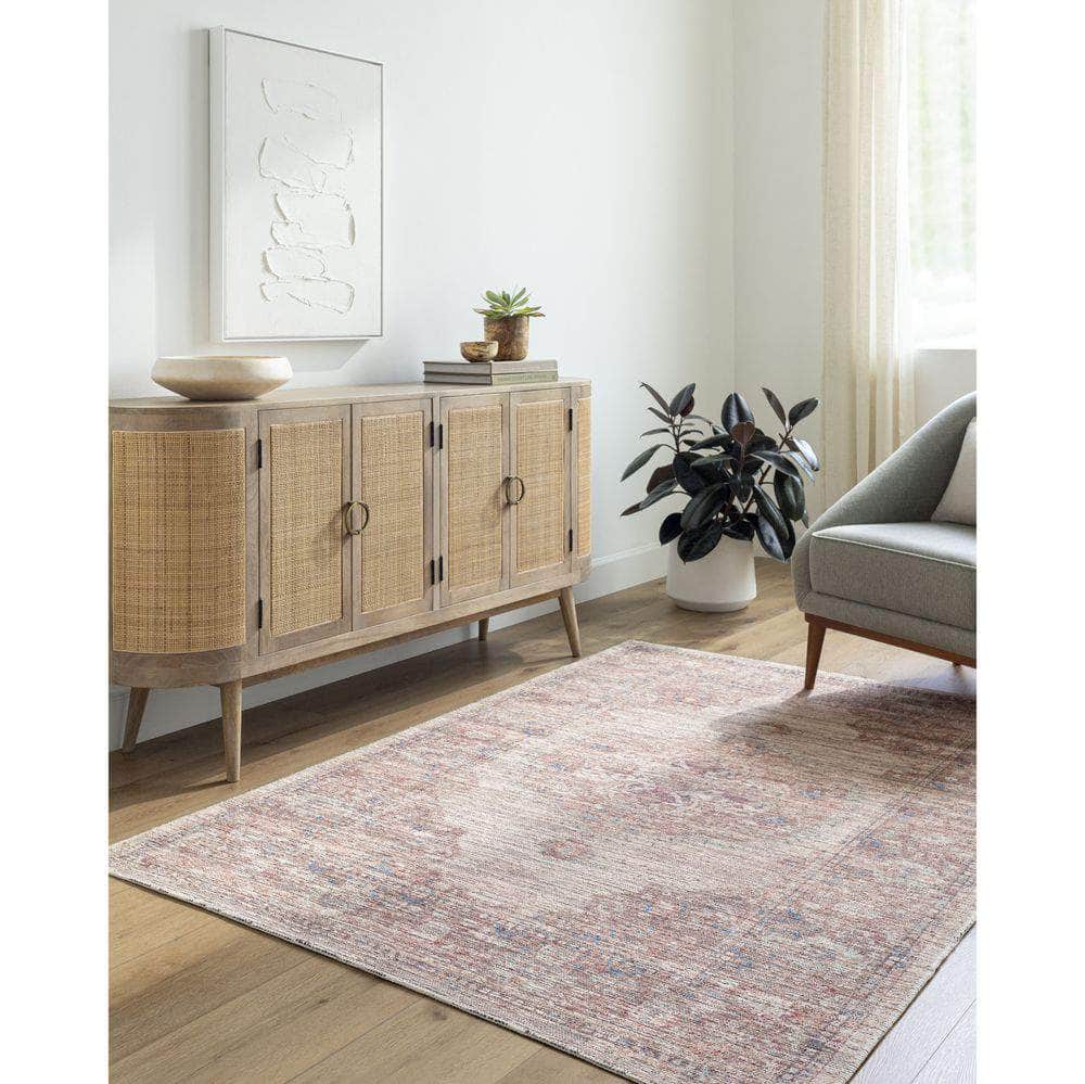 Machine Woven NLT-2305 Light Gray, Dark Brown Rugs #color_light gray, dark brown