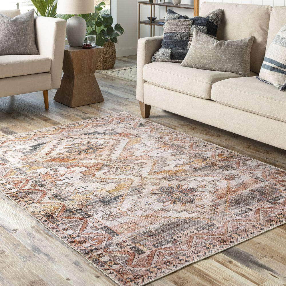 Machine Woven RGE-2309 Ivory, Mustard Rugs #color_ivory, mustard