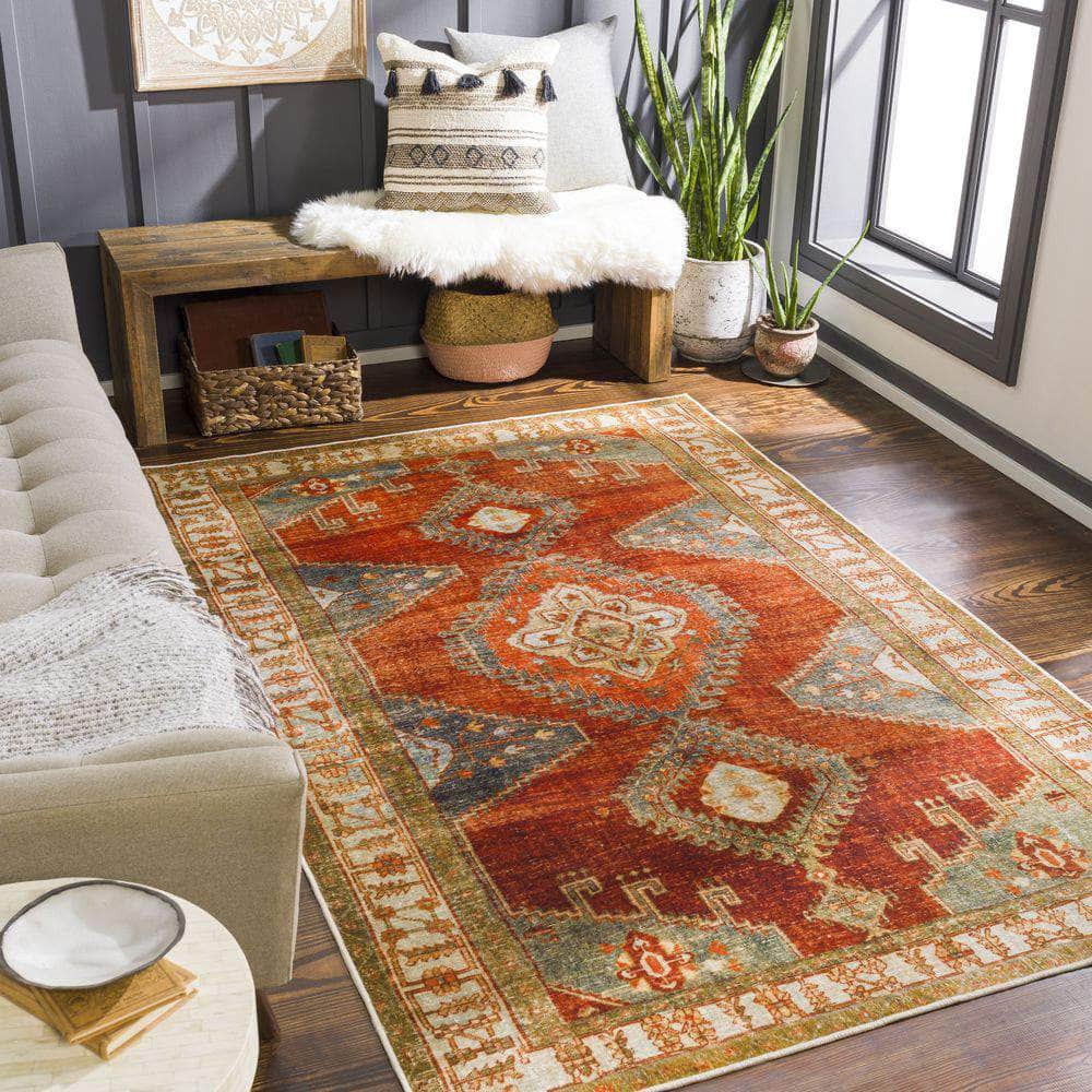 Machine Woven LVB-2301 Burnt Orange, Orange Rugs #color_burnt orange, orange