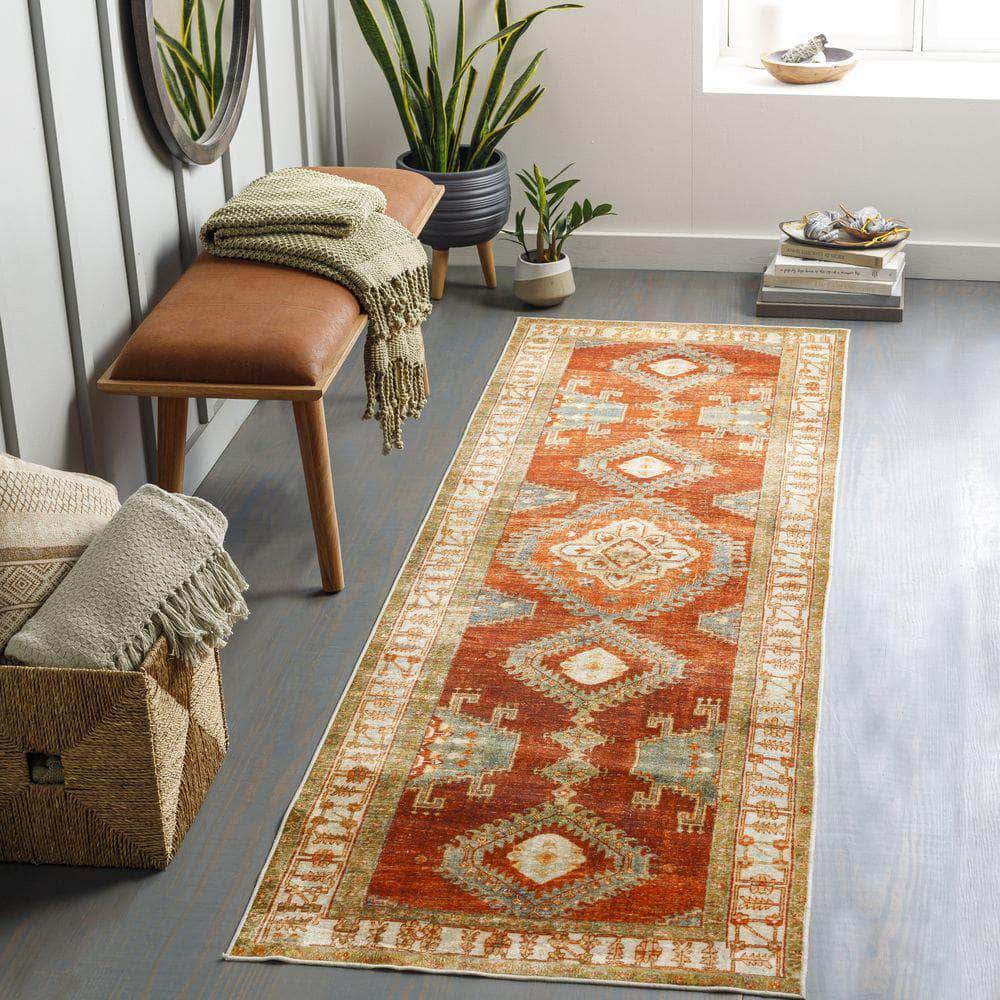 Machine Woven LVB-2301 Burnt Orange, Orange Rugs #color_burnt orange, orange