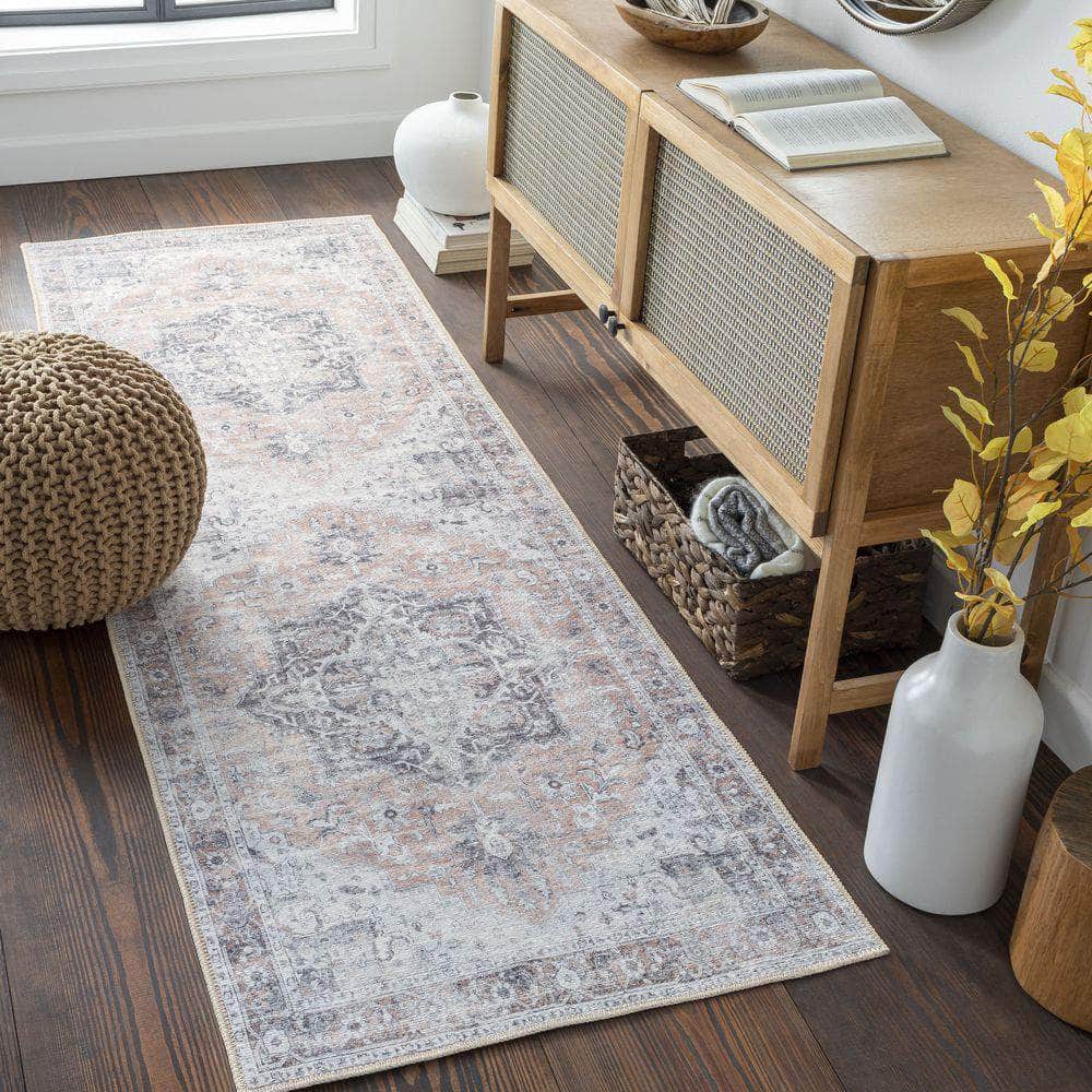 Machine Woven THI-2702 Beige, Charcoal Rugs #color_beige, charcoal
