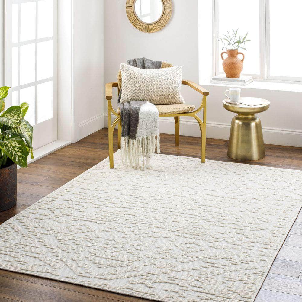 Machine Woven LYA-2318 White, Off-White Rugs #color_white, off-white