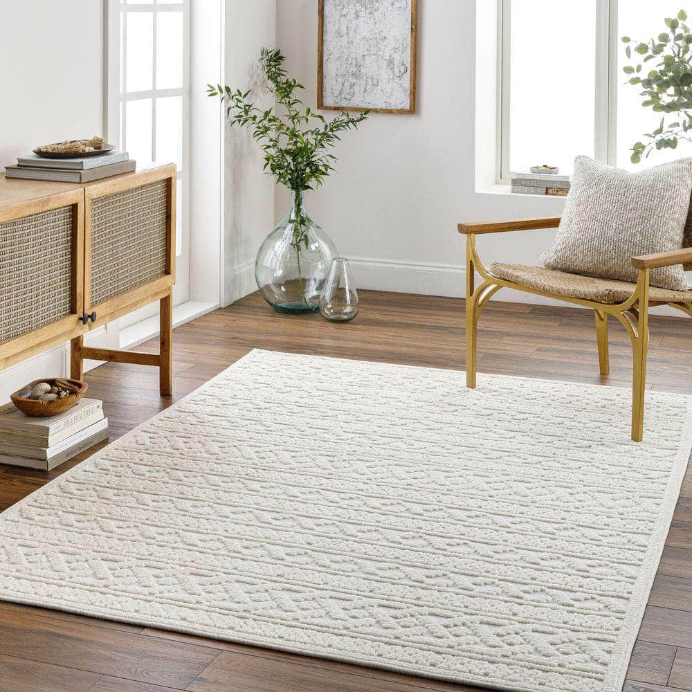 Machine Woven LYA-2315 White, Off-White Rugs #color_white, off-white