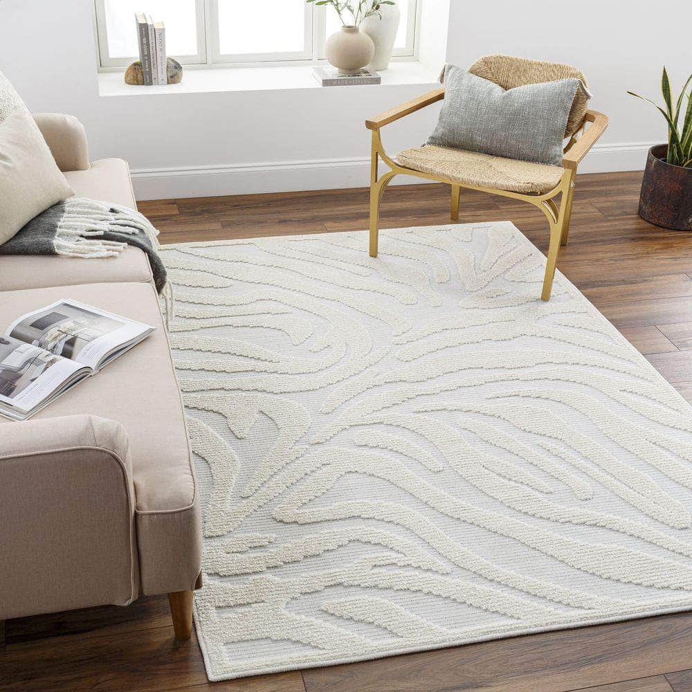 Machine Woven LYA-2316 White, Off-White Rugs #color_white, off-white