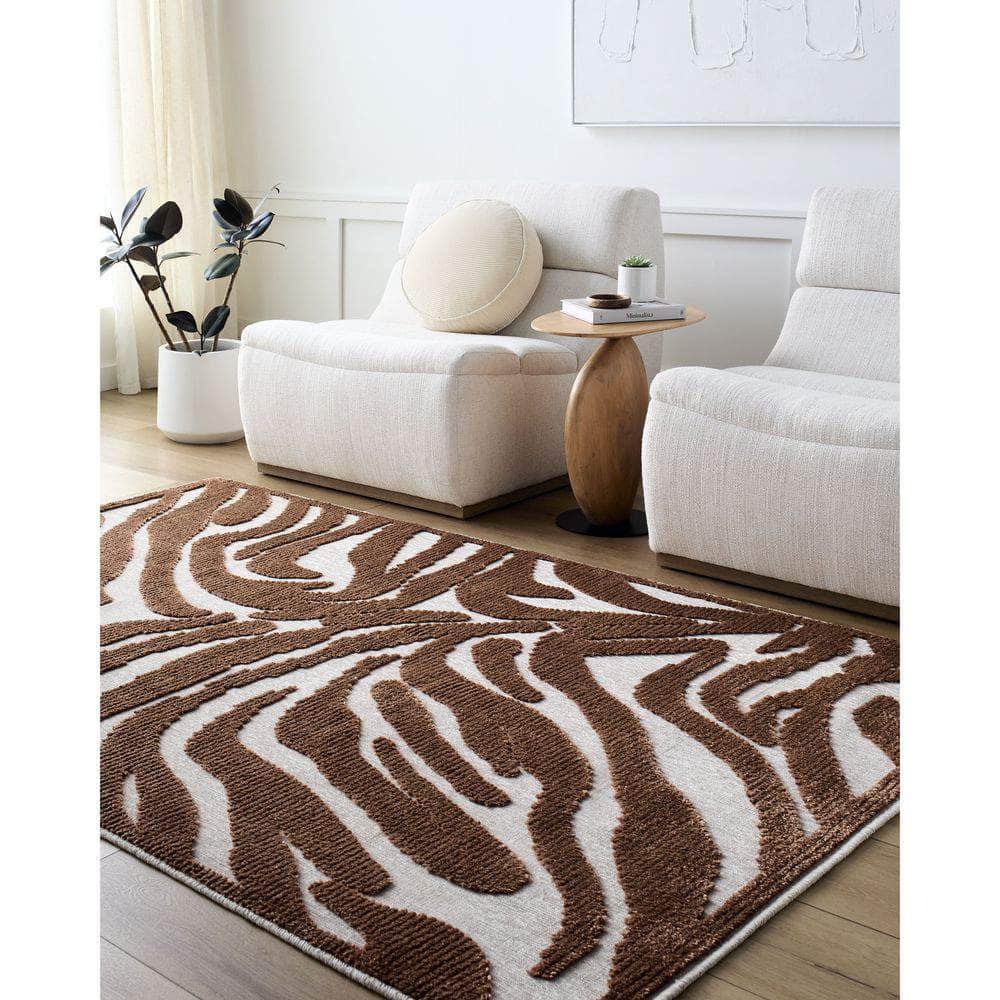 Machine Woven LYA-2333 Beige, Olive Rugs #color_beige, olive