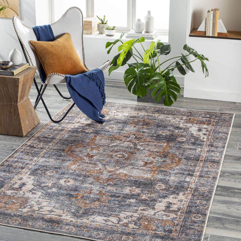 Machine Woven THI-2701 Camel, Charcoal Rugs #color_camel, charcoal