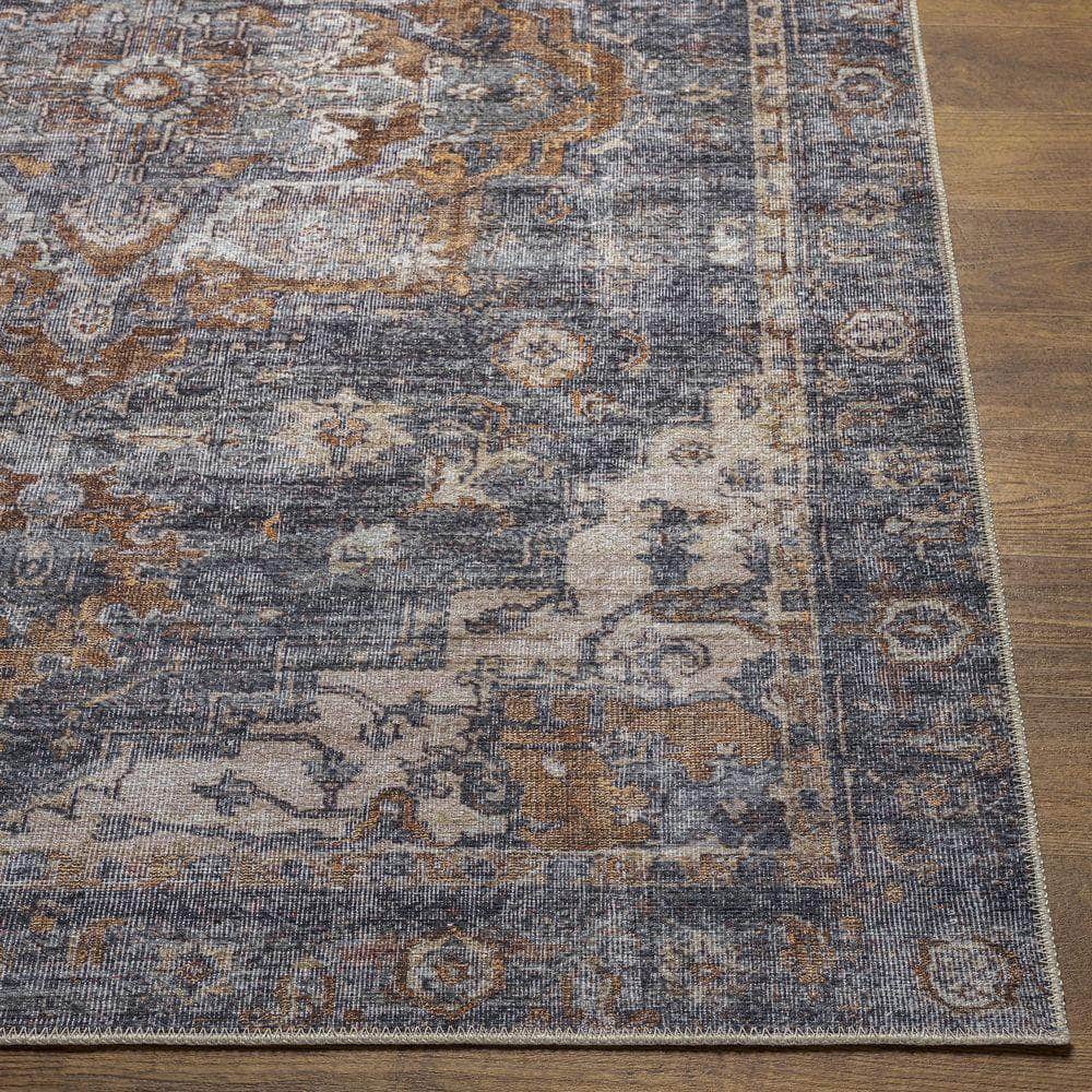 Machine Woven THI-2701 Camel, Charcoal Rugs #color_camel, charcoal