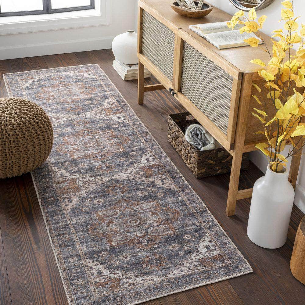 Machine Woven THI-2701 Camel, Charcoal Rugs #color_camel, charcoal