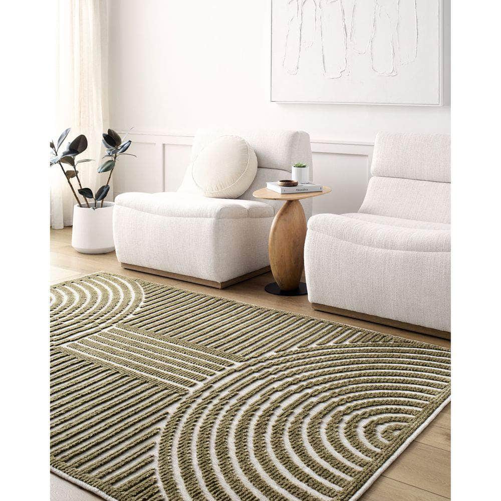 Machine Woven LYA-2328 Beige, Brown Rugs #color_beige, brown