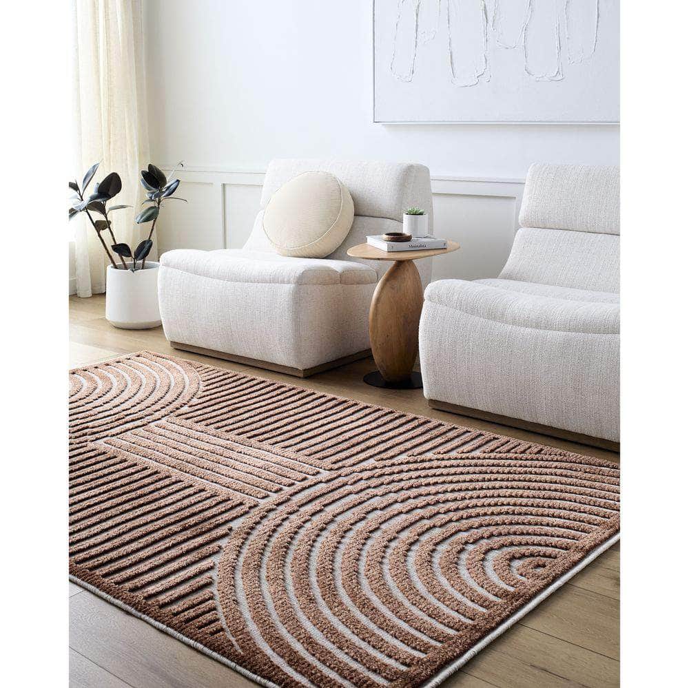 Machine Woven LYA-2329 Beige, Olive Rugs #color_beige, olive