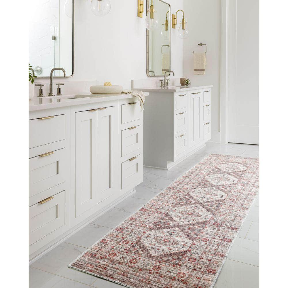 Machine Woven NLT-2304 Light Gray, Dark Brown Rugs #color_light gray, dark brown