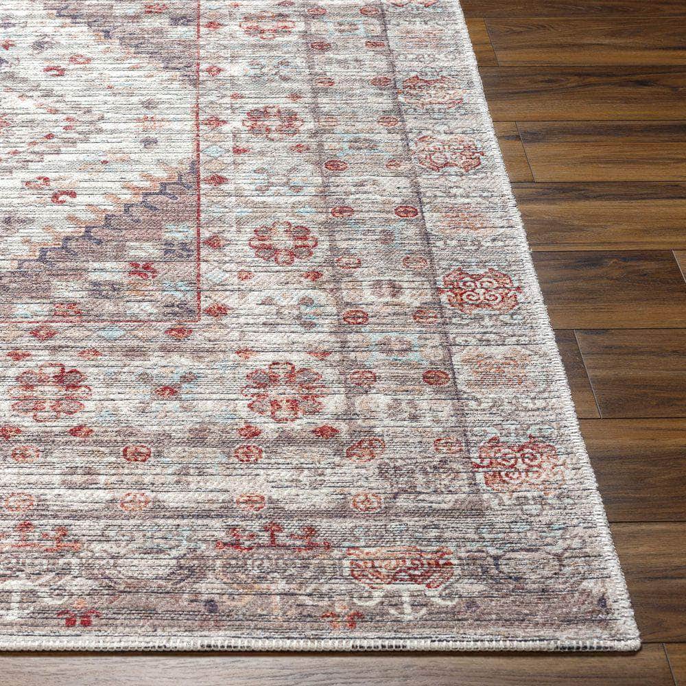Machine Woven NLT-2304 Light Gray, Dark Brown Rugs #color_light gray, dark brown