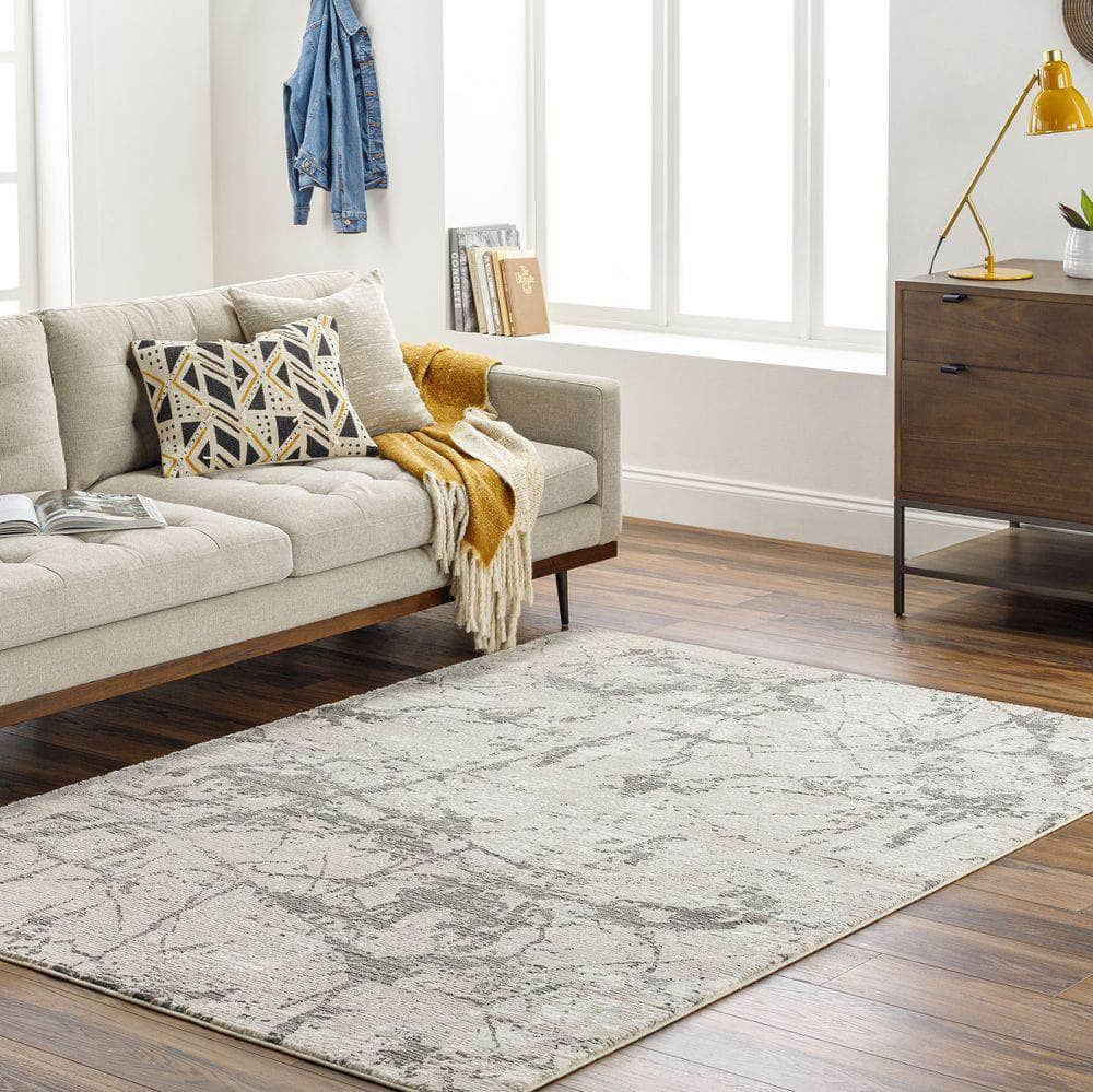 Machine Woven ALD-2314 Ivory, Taupe Rugs #color_ivory, taupe