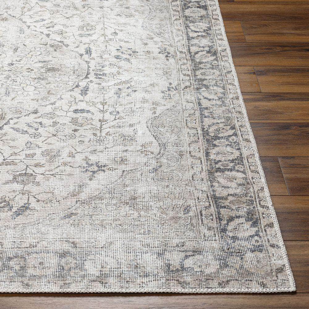 Machine Woven AML-2385 Ivory, Taupe Rugs #color_ivory, taupe