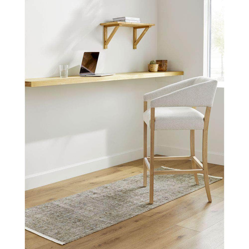 Machine Woven BOMG-2310 Taupe, Dark Brown Rugs #color_taupe, dark brown