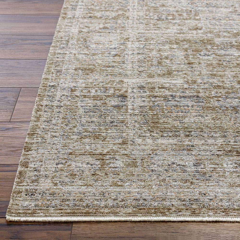 Machine Woven BOMG-2310 Taupe, Dark Brown Rugs #color_taupe, dark brown