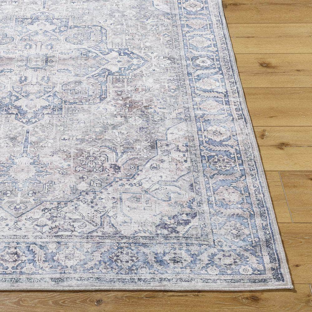 Machine Woven GOR-2303 Cream, Gray Rugs #color_cream, gray