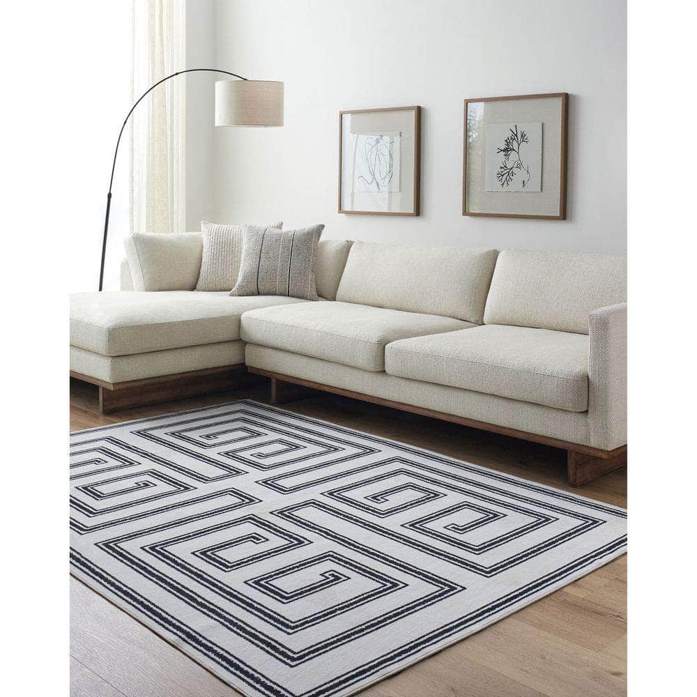 Machine Woven LVB-2333 White, Onyx Rugs #color_white, onyx