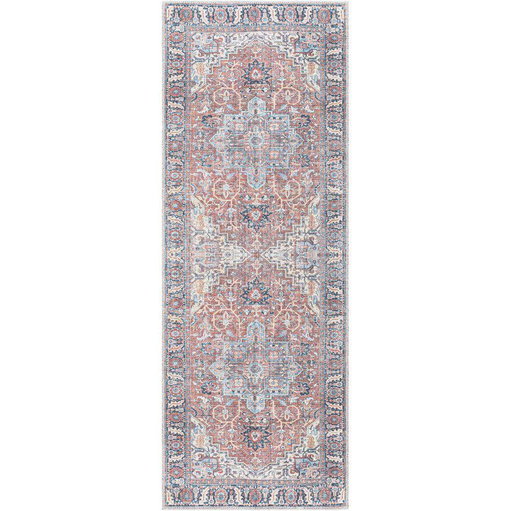 Machine Woven ALY-2307 Rose, Dusty Coral Rugs #color_rose, dusty coral