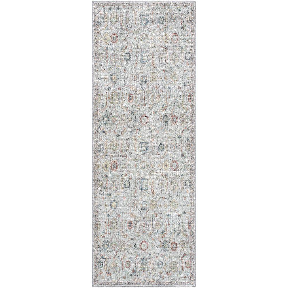 Machine Woven CAH-2303 Slate, Aqua Rugs #color_slate, aqua