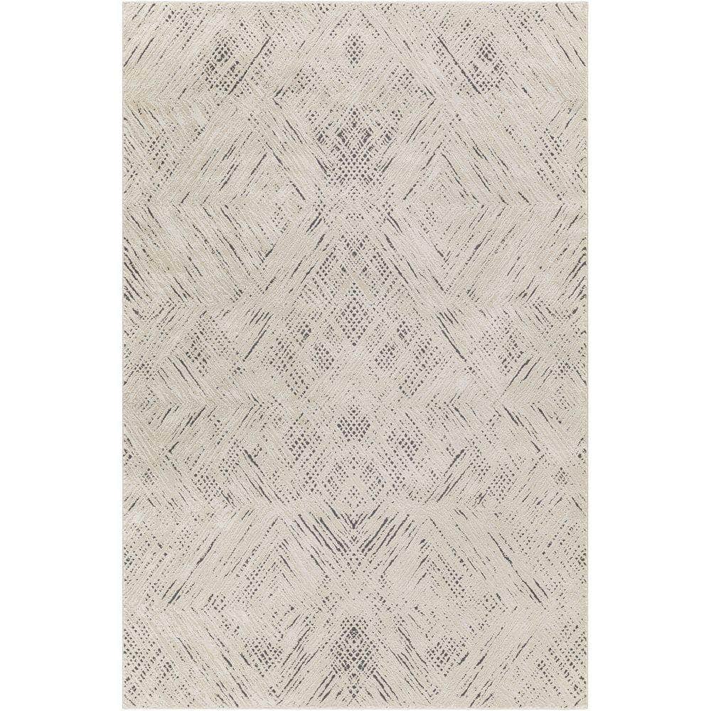 Machine Woven ALD-2313 Taupe, Ivory Rugs #color_taupe, ivory