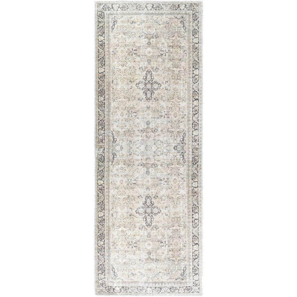 Machine Woven BODA-2304 Warm Grey, Light Silver Rugs #color_warm grey, light silver