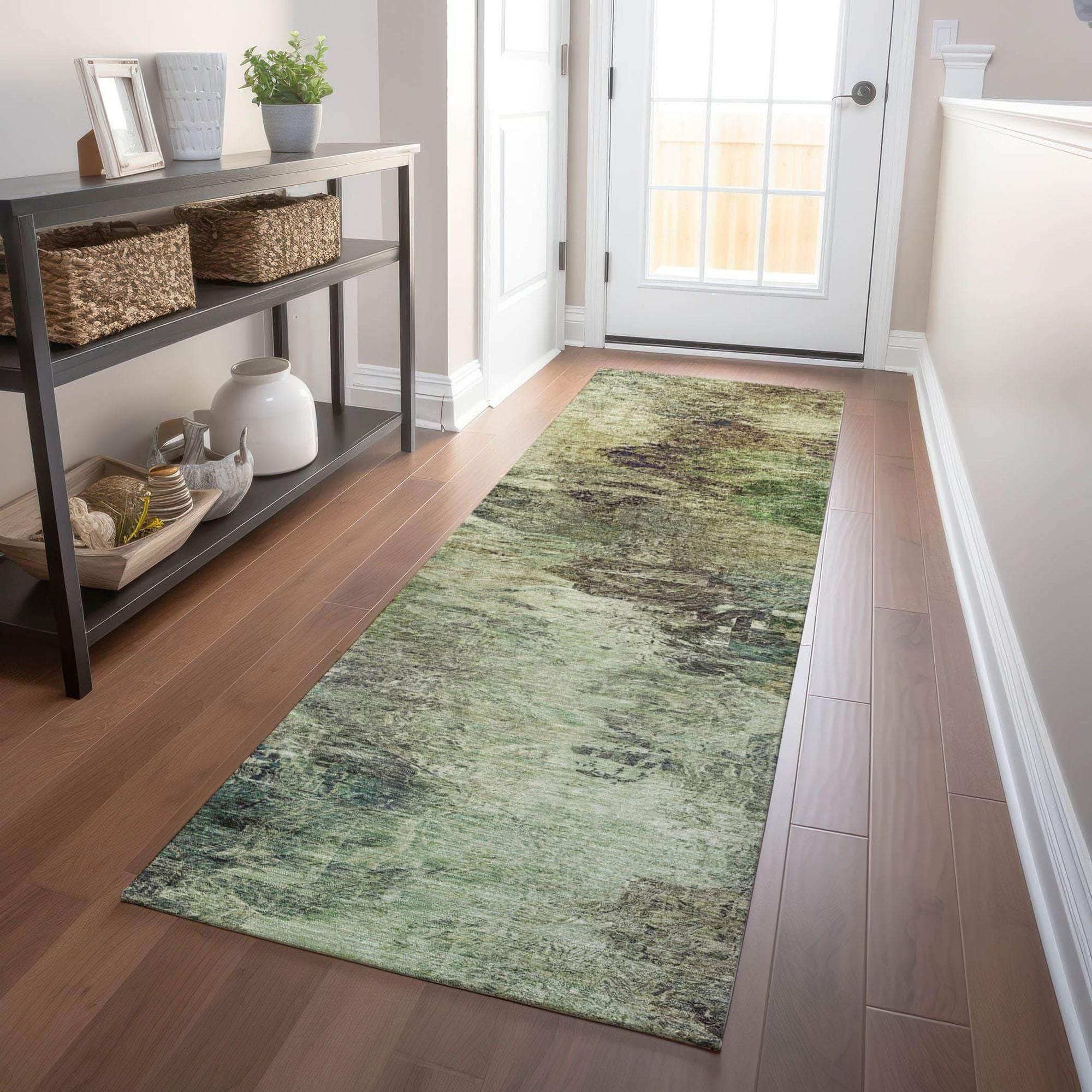 Machine Made ACN592 Beige Brown Rugs 
