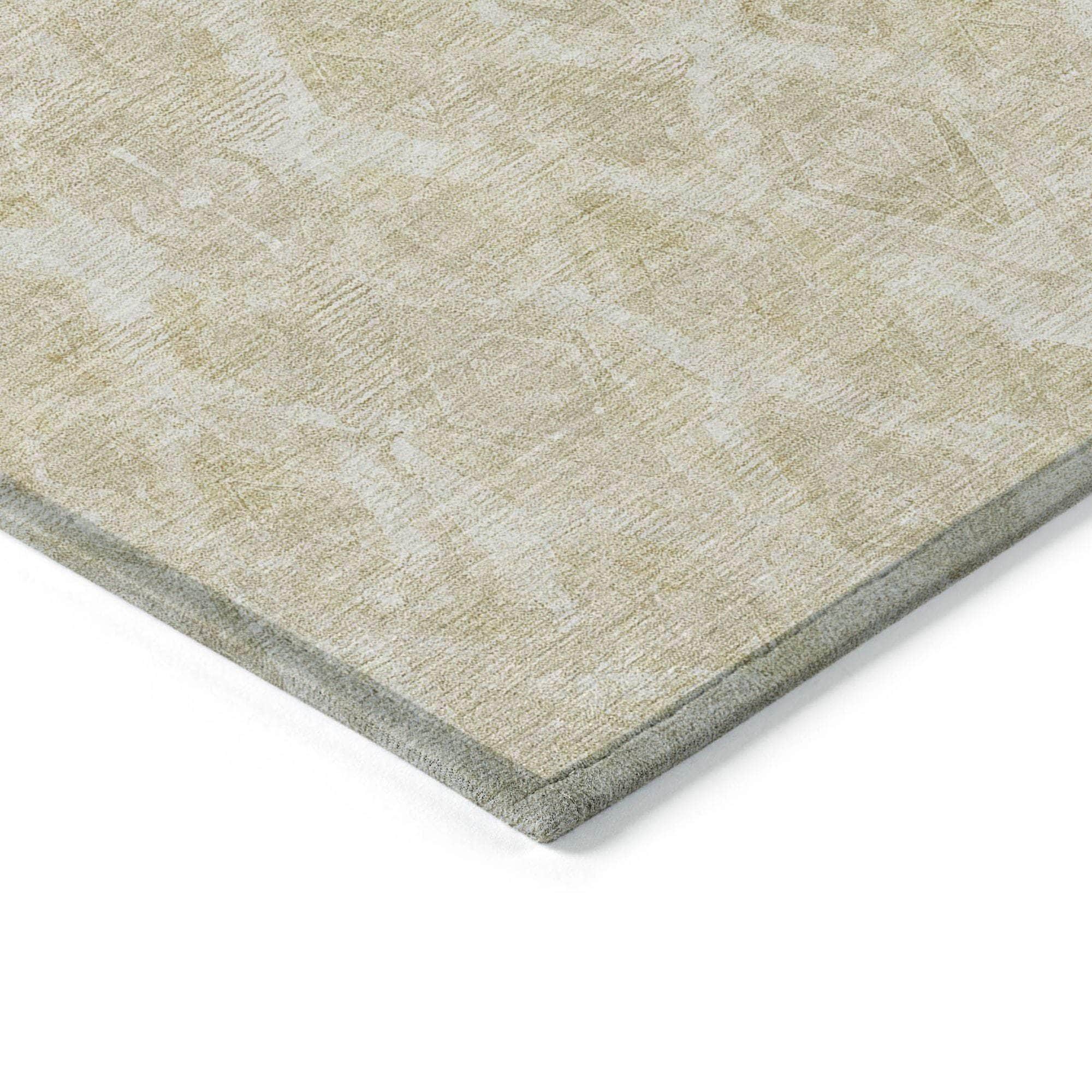 Machine Made ACN622 Beige Brown Rugs 