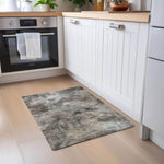 Machine Made ACN596 Beige Brown Rugs 