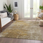 Machine Made ACN593 Beige Brown Rugs 