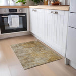 Machine Made ACN593 Beige Brown Rugs 