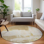 Machine Made ACN624 Beige Brown Rugs 