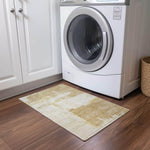 Machine Made ACN624 Beige Brown Rugs 