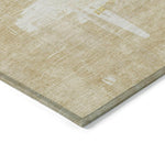 Machine Made ACN624 Beige Brown Rugs 
