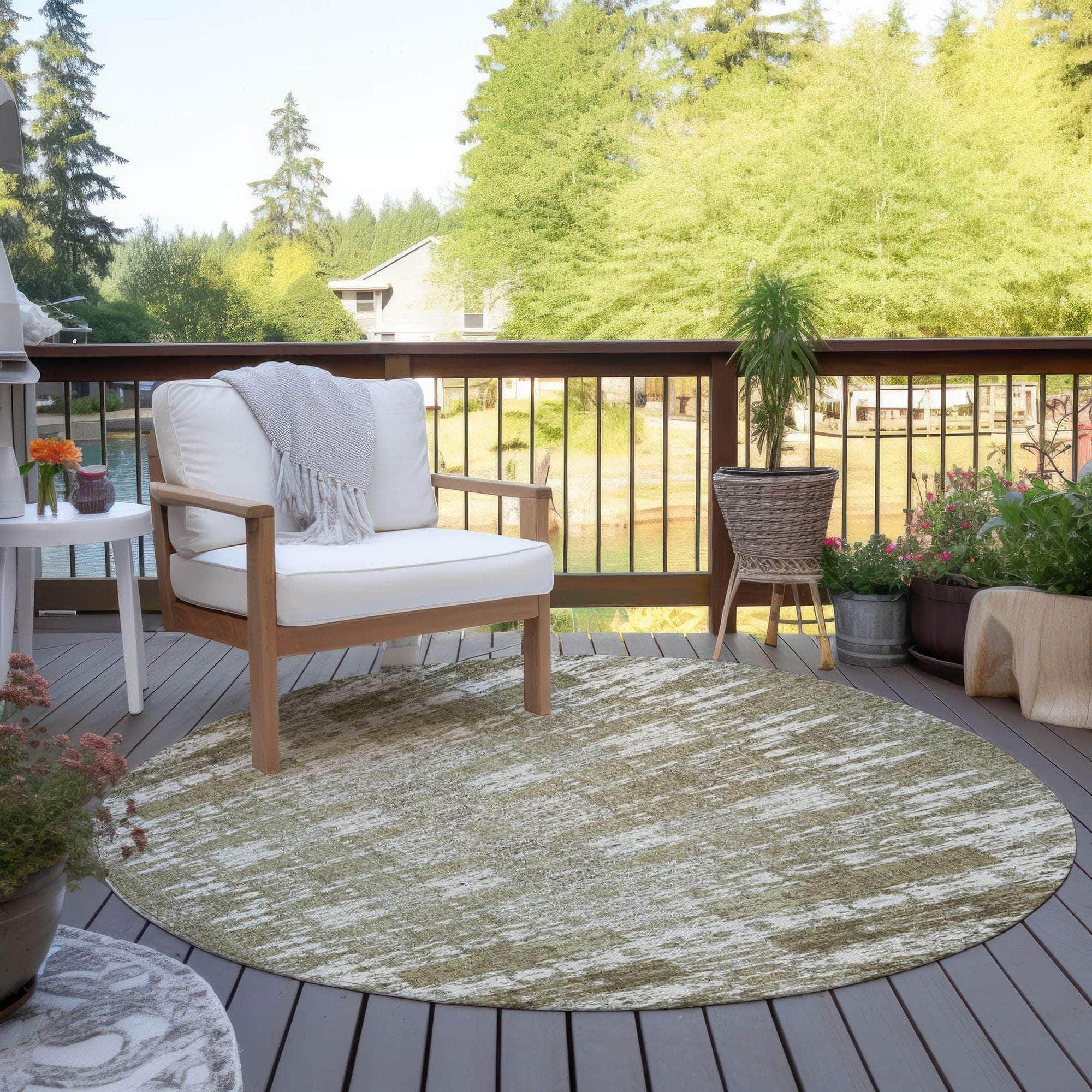 Machine Made ACN580 Beige Brown Rugs 