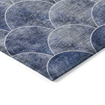Machine Made ACN594 Blue  Rugs 