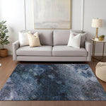 Machine Made ACN590 Blue  Rugs 