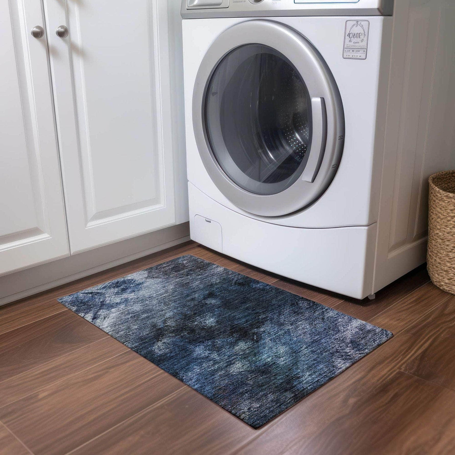 Machine Made ACN590 Blue  Rugs 