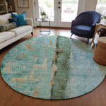 Machine Made ACN605 Blue  Rugs 