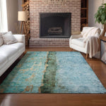 Machine Made ACN605 Blue  Rugs 