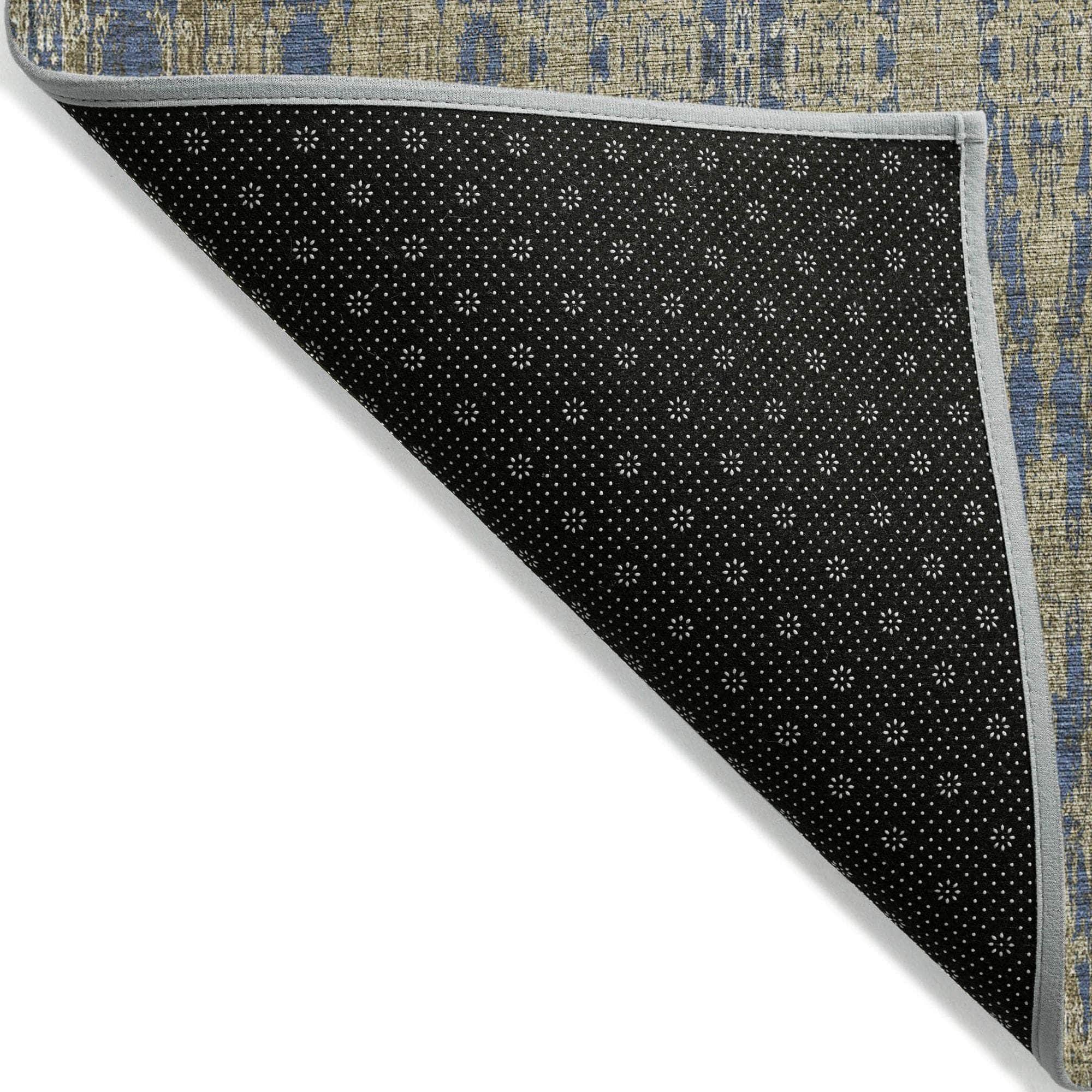 Machine Made ACN580 Blue  Rugs 