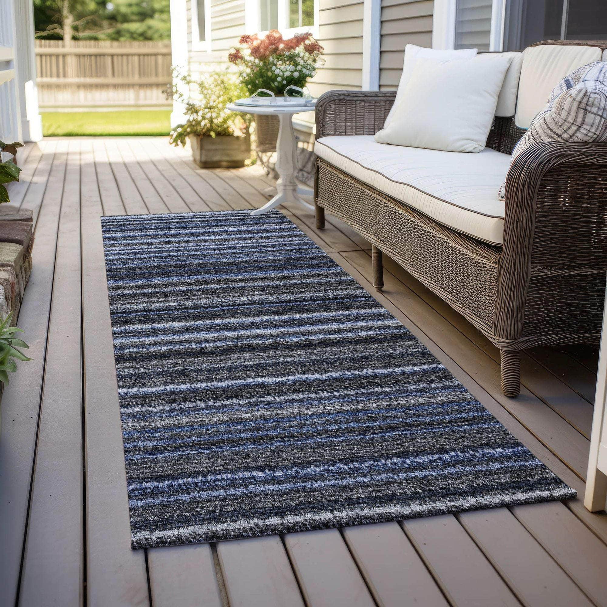 Machine Made ACN598 Blue  Rugs 